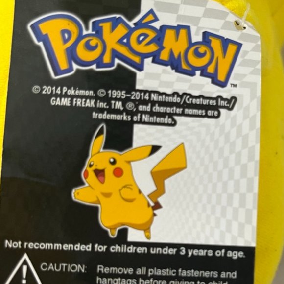 Pokemon Pikachu Toy Factory Character Plush 10” NWT 2014 - Picture 3 of 4